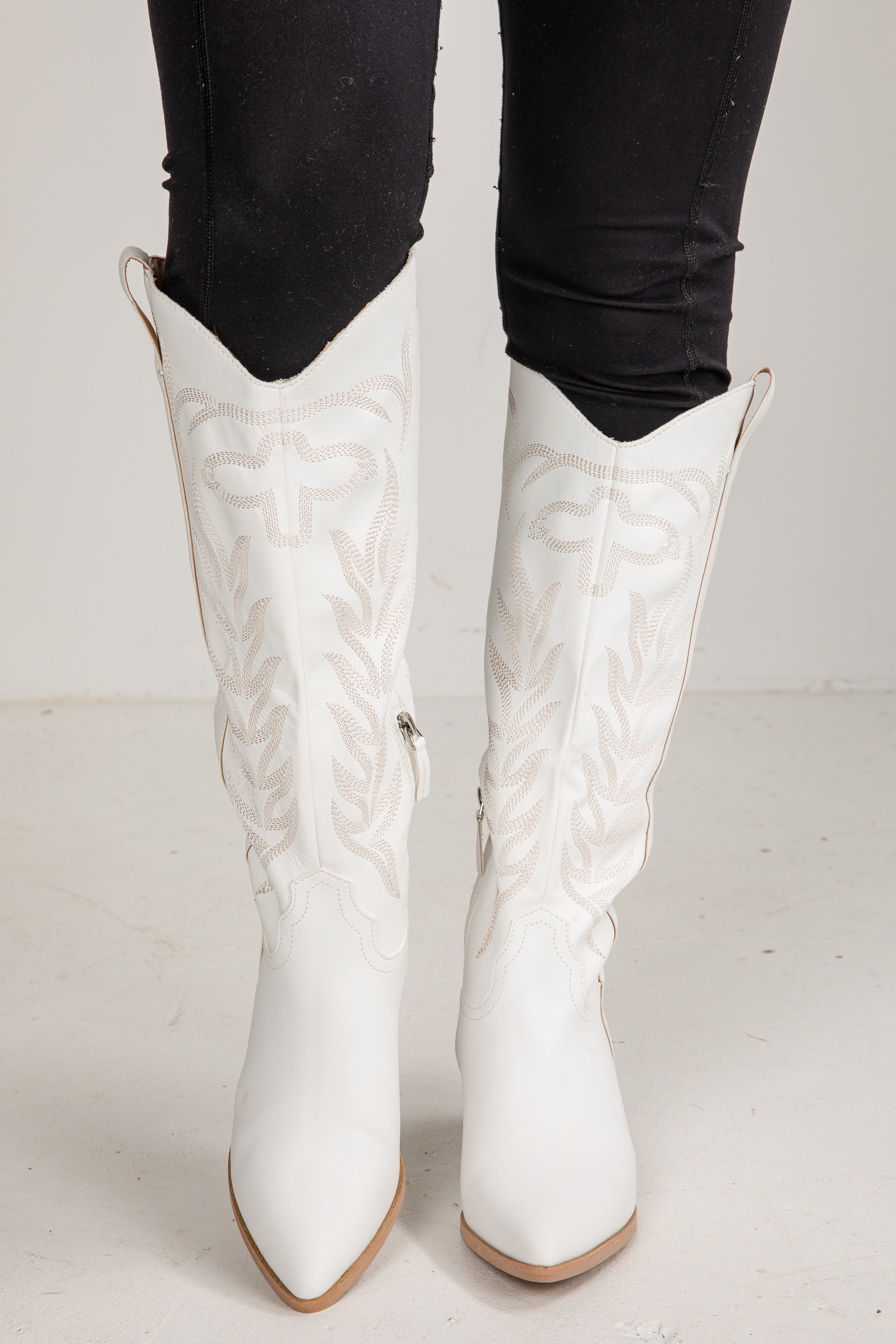From Here On Out White Western Boots