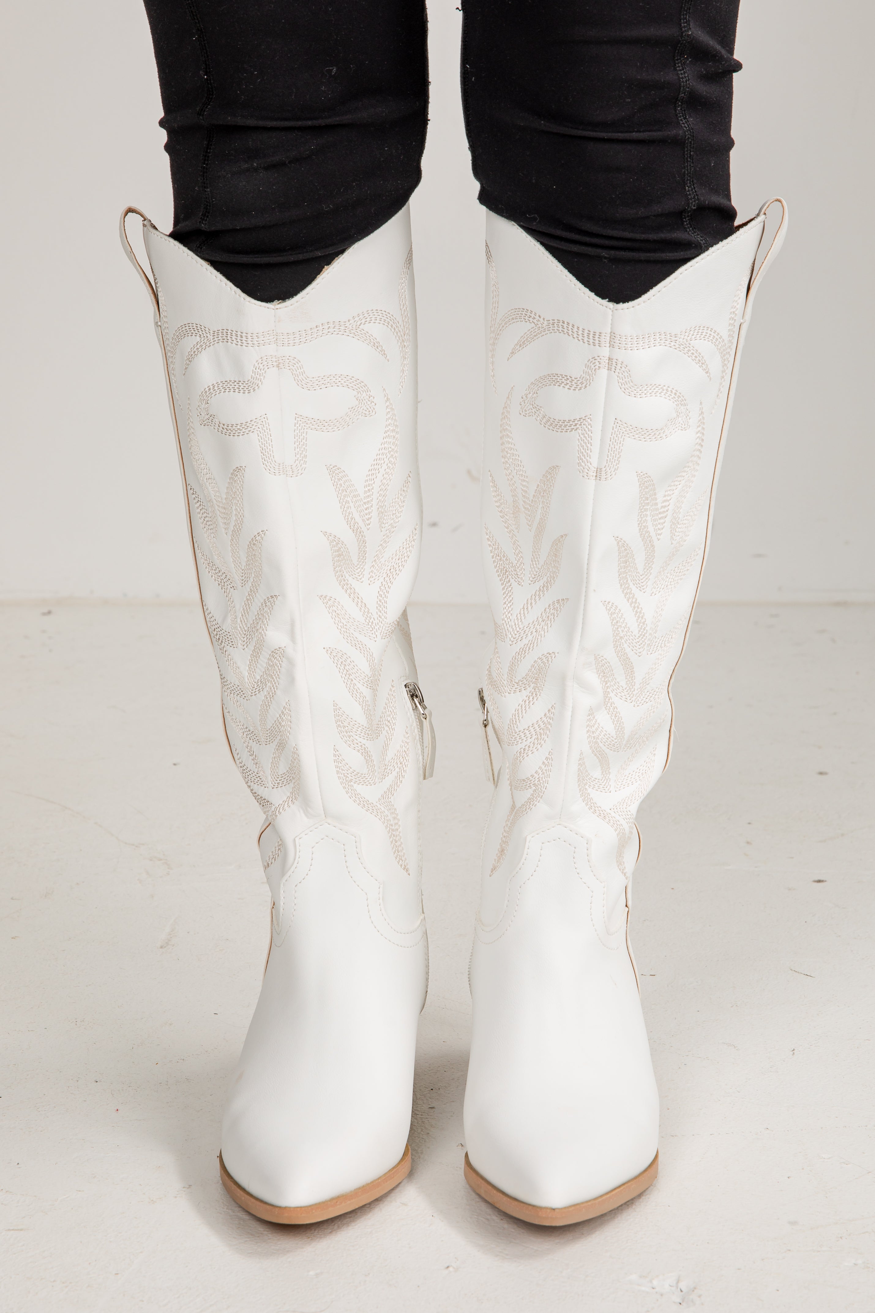 From Here On Out White Western Boots