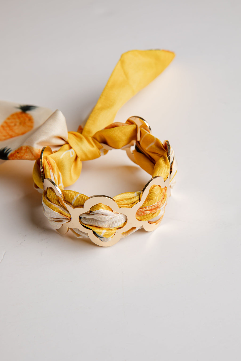 Lottie Gold Bangle Scarf Bracelet