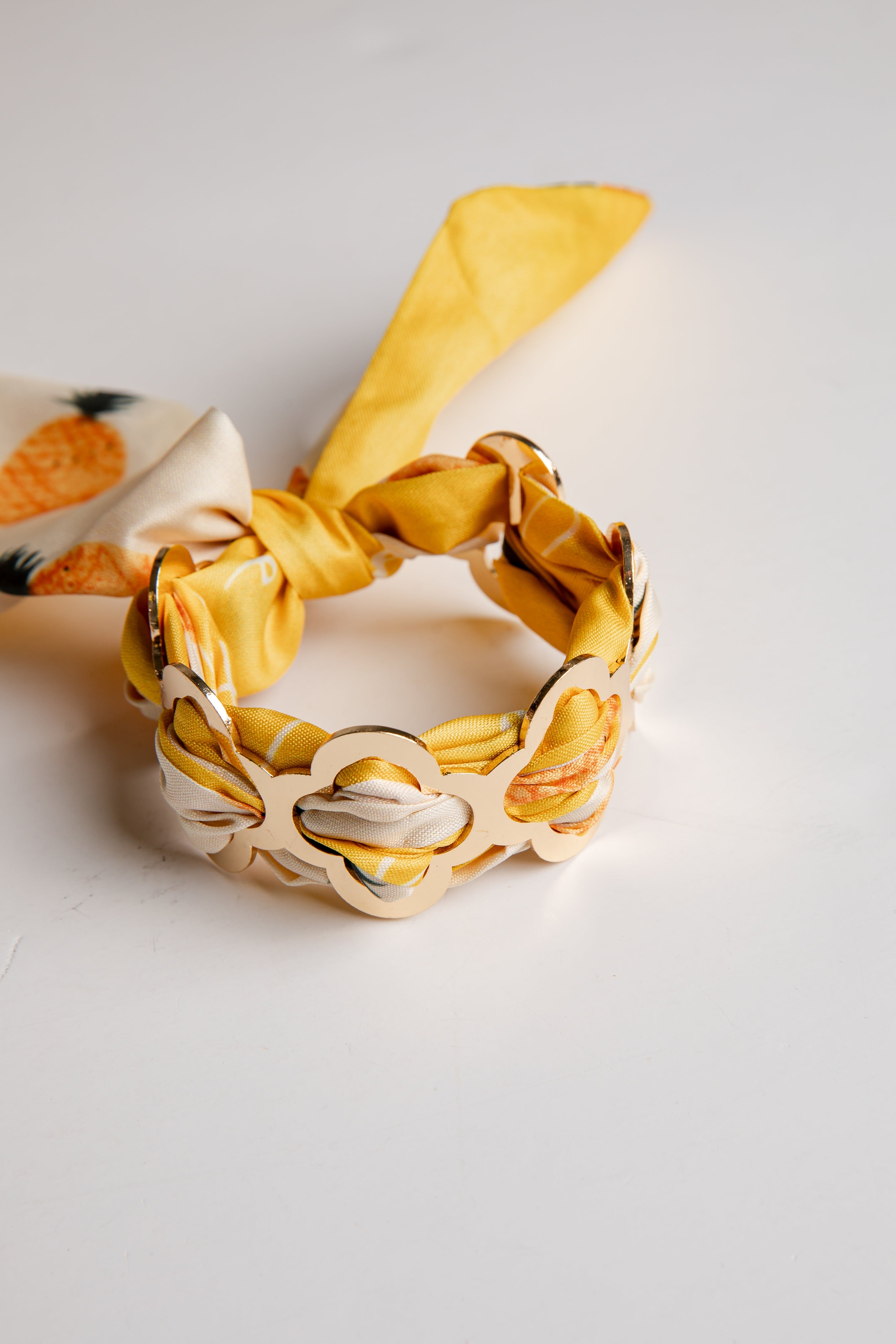 Lottie Gold Bangle Scarf Bracelet