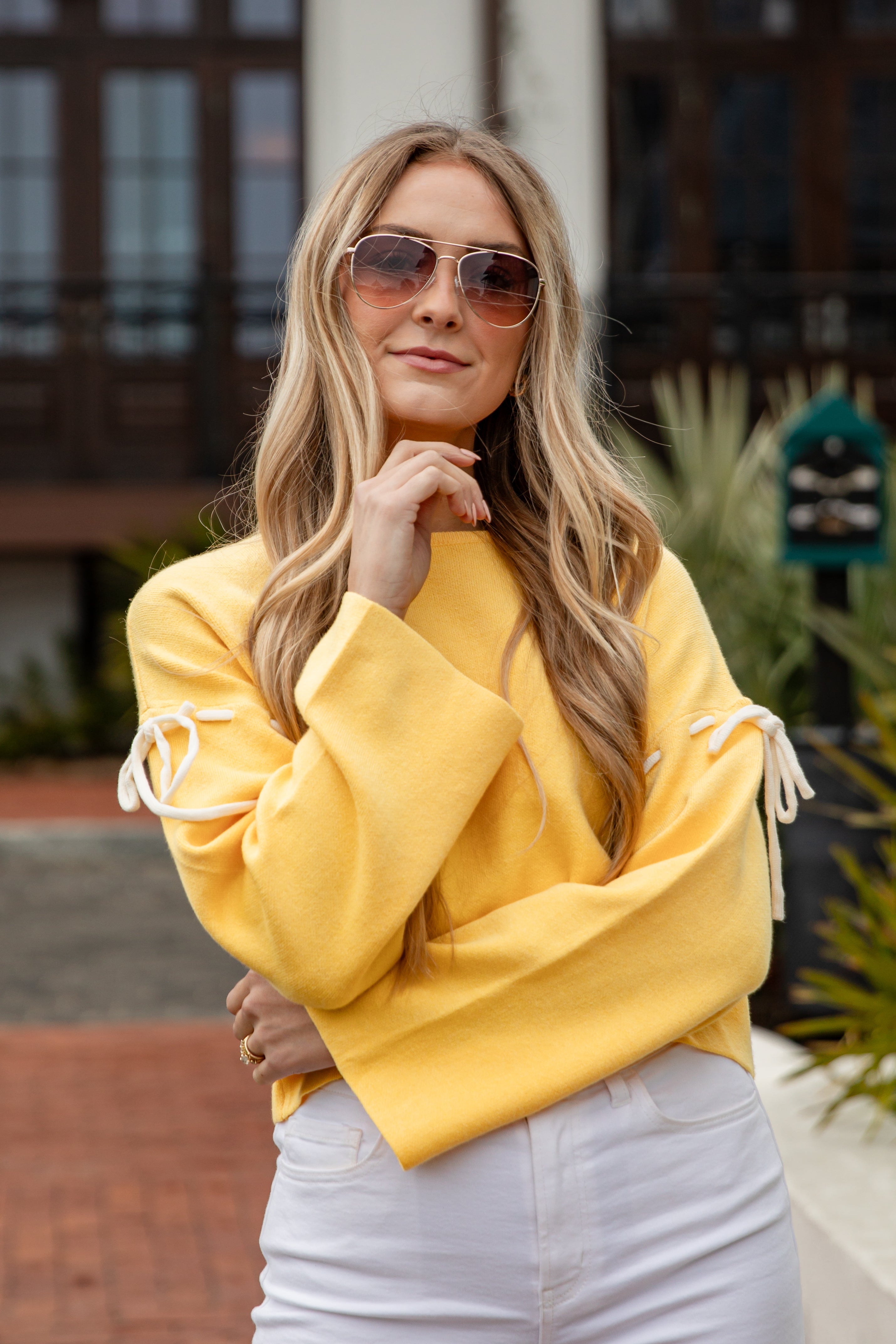 FINAL SALE - Sunbeam Drift Yellow Sweater
