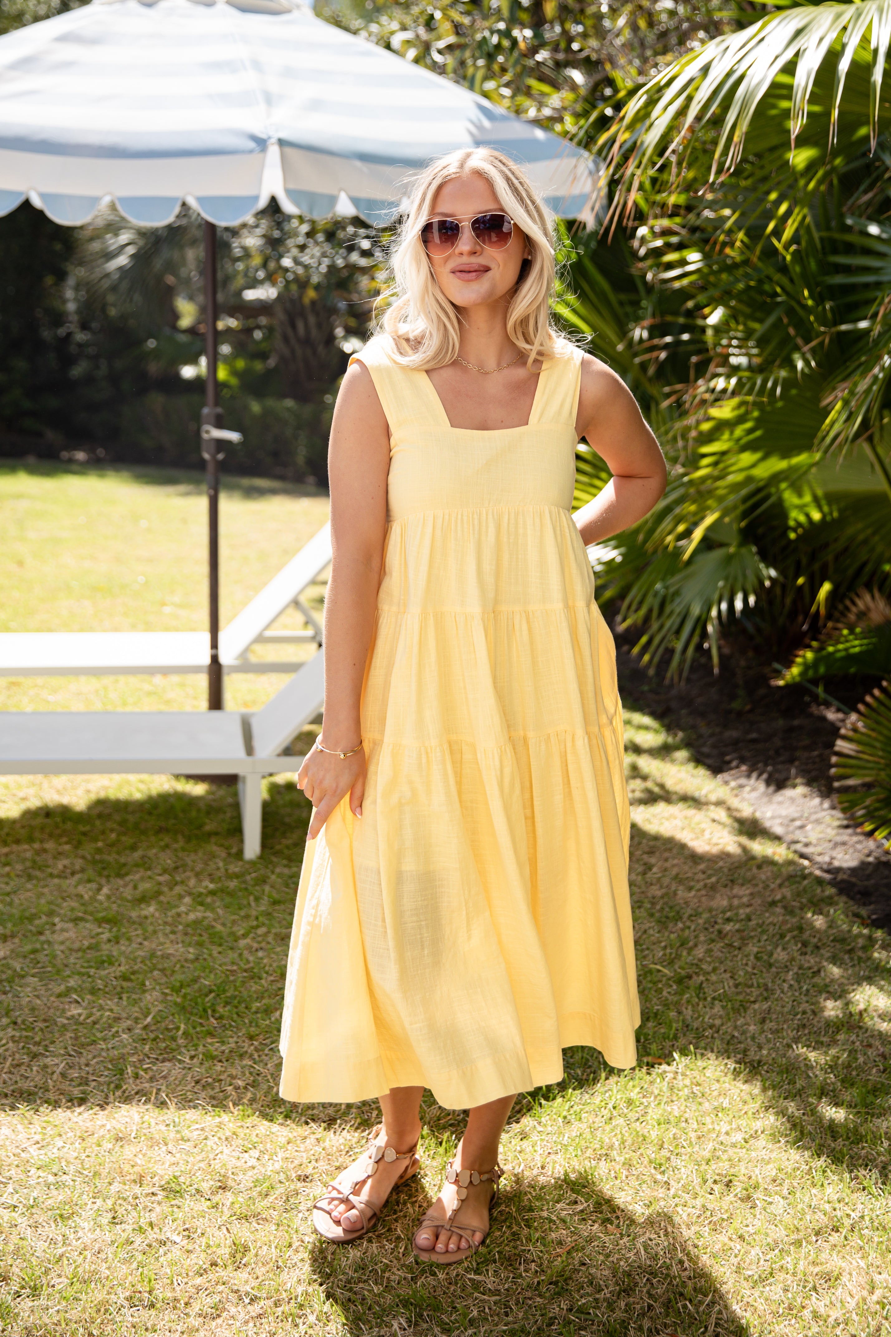 Speak Your Mind Tiered Midi Dress